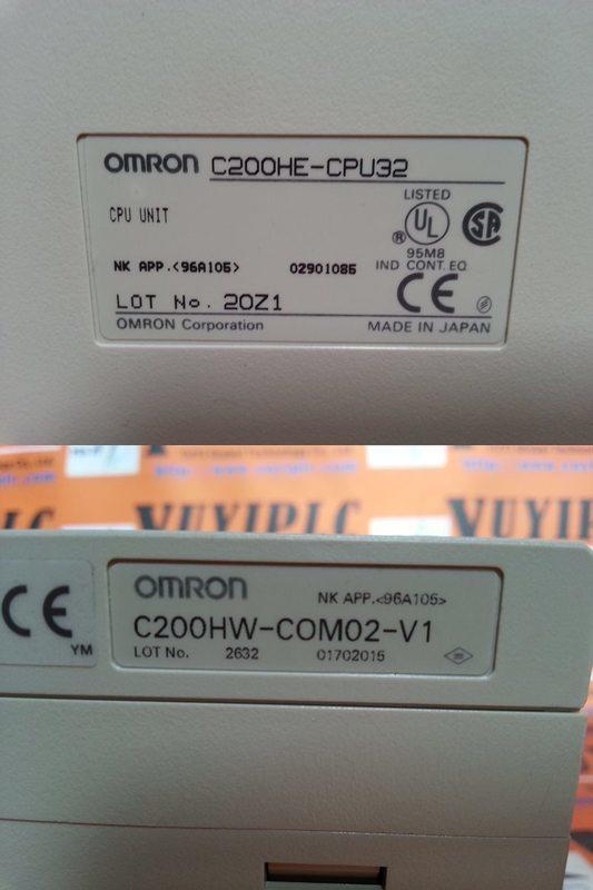 OMRON C200HE-CPU32 / C200HW-COM02-V1 - PLC DCS SERVO Control OMRON C200HE-CPU32 / C200HW-COM02-V1 - PLC DCS SERVO Control